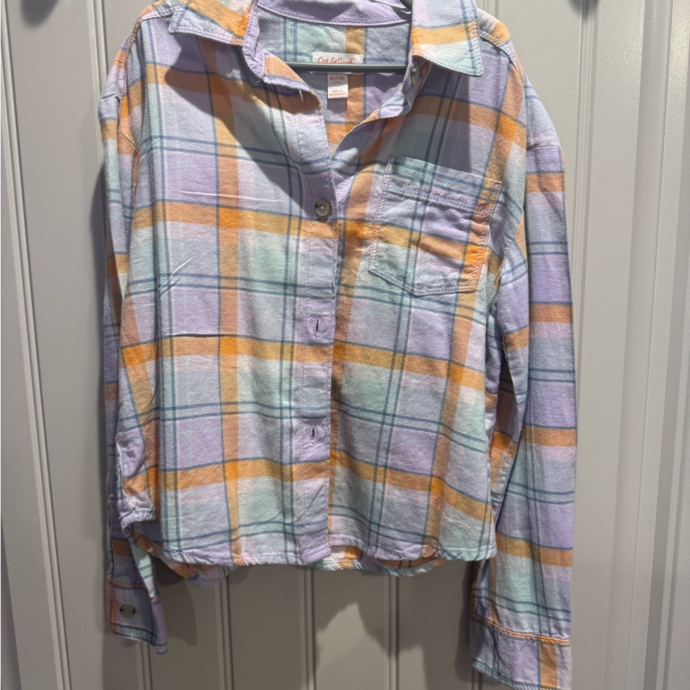 Cat & Jack Multicolor Plaid Shirt